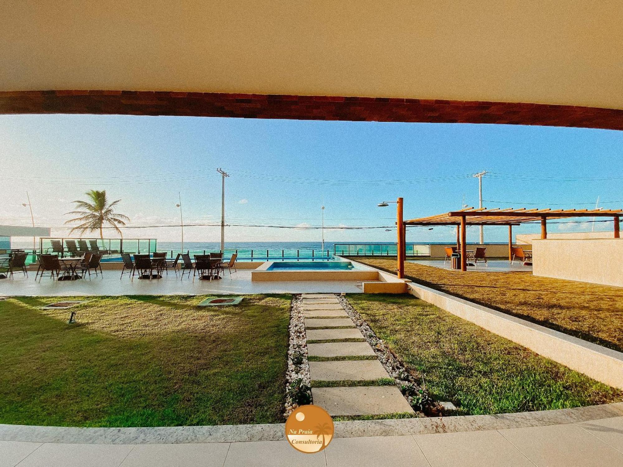 Pe Na Areia, Piscina Borda Infinita, Vaga De Garagem, Portaria 24 Hs Daire Salvador da Bahia Dış mekan fotoğraf