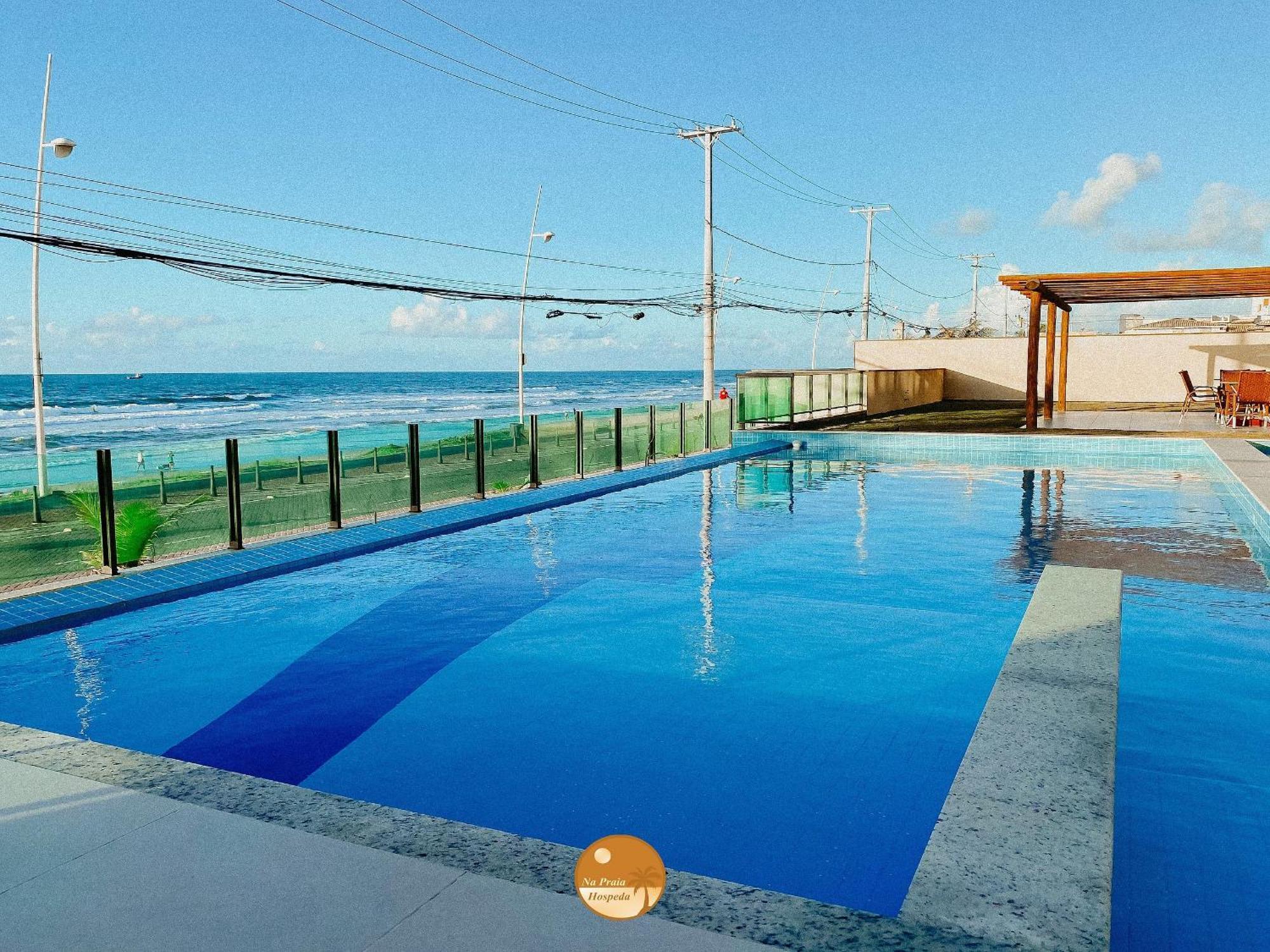 Pe Na Areia, Piscina Borda Infinita, Vaga De Garagem, Portaria 24 Hs Daire Salvador da Bahia Dış mekan fotoğraf