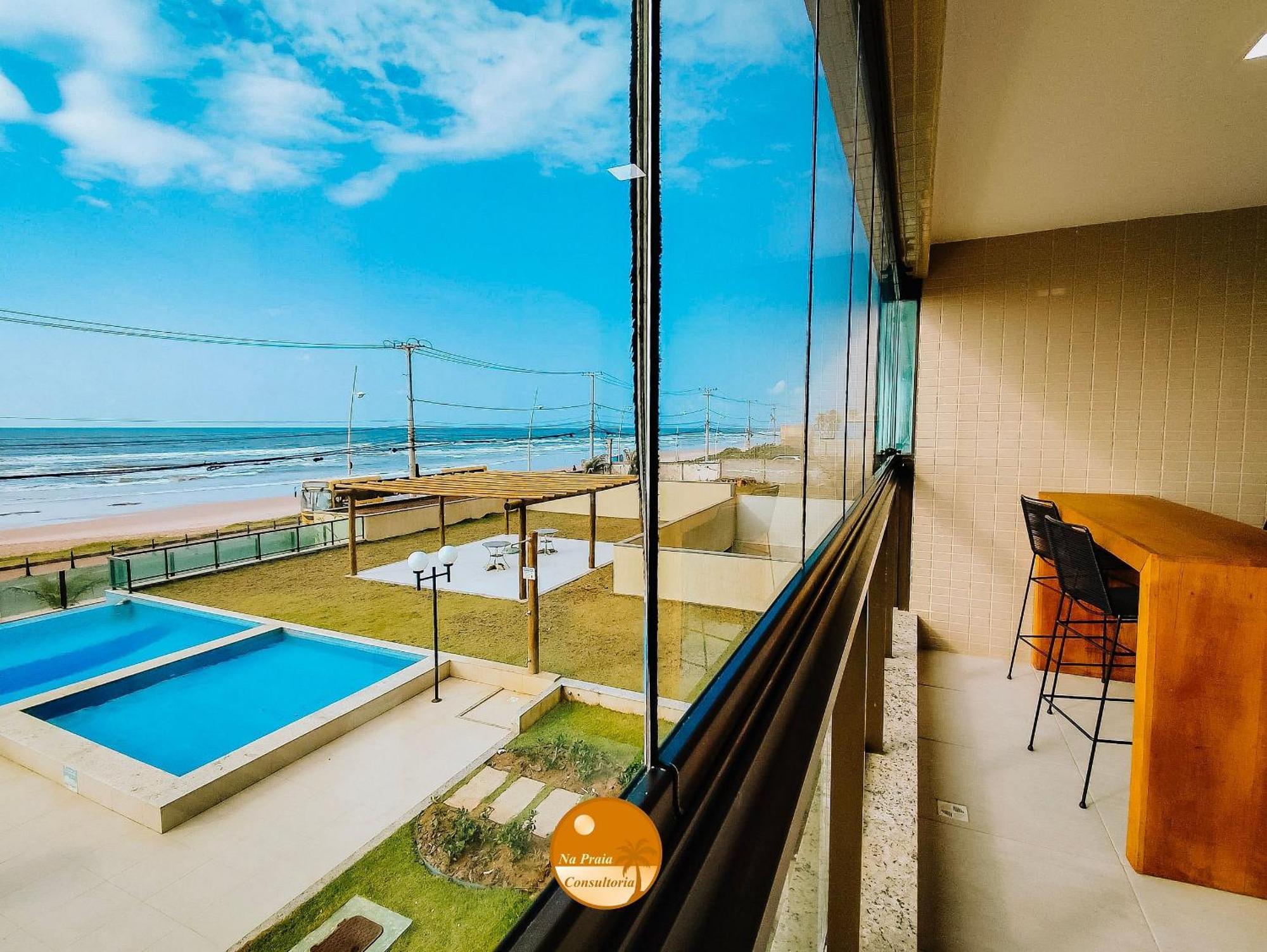 Pe Na Areia, Piscina Borda Infinita, Vaga De Garagem, Portaria 24 Hs Daire Salvador da Bahia Oda fotoğraf