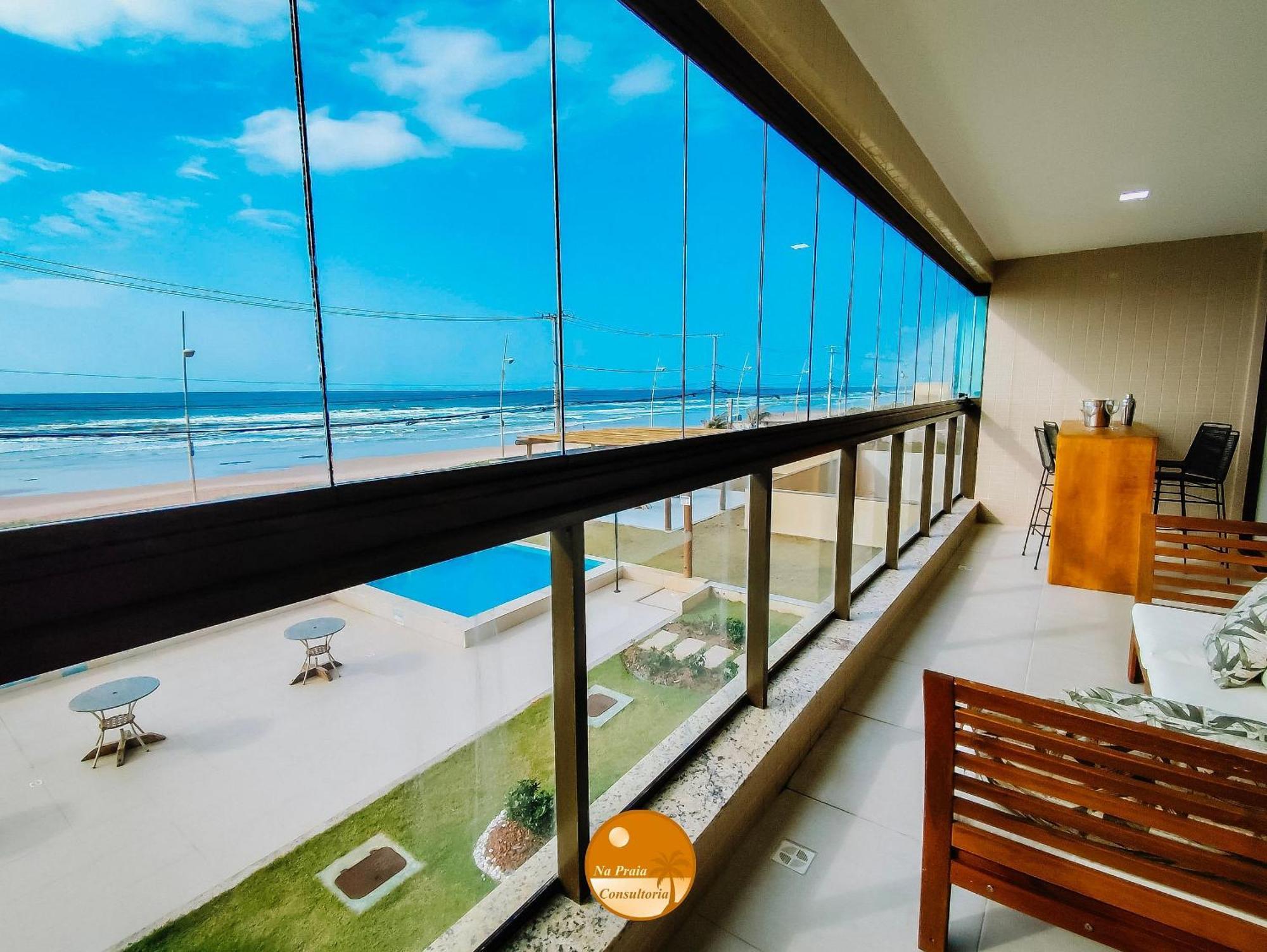 Pe Na Areia, Piscina Borda Infinita, Vaga De Garagem, Portaria 24 Hs Daire Salvador da Bahia Oda fotoğraf