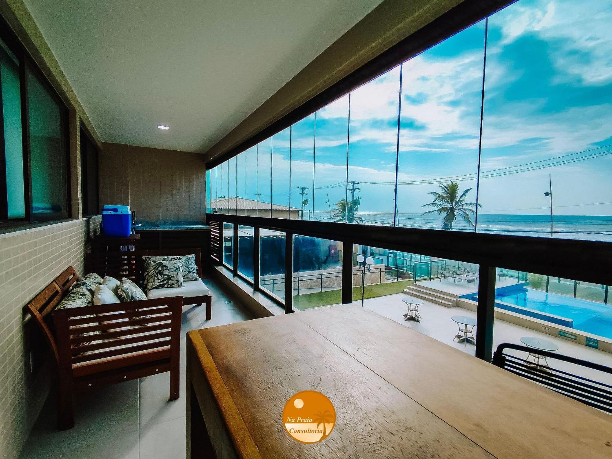 Pe Na Areia, Piscina Borda Infinita, Vaga De Garagem, Portaria 24 Hs Daire Salvador da Bahia Oda fotoğraf