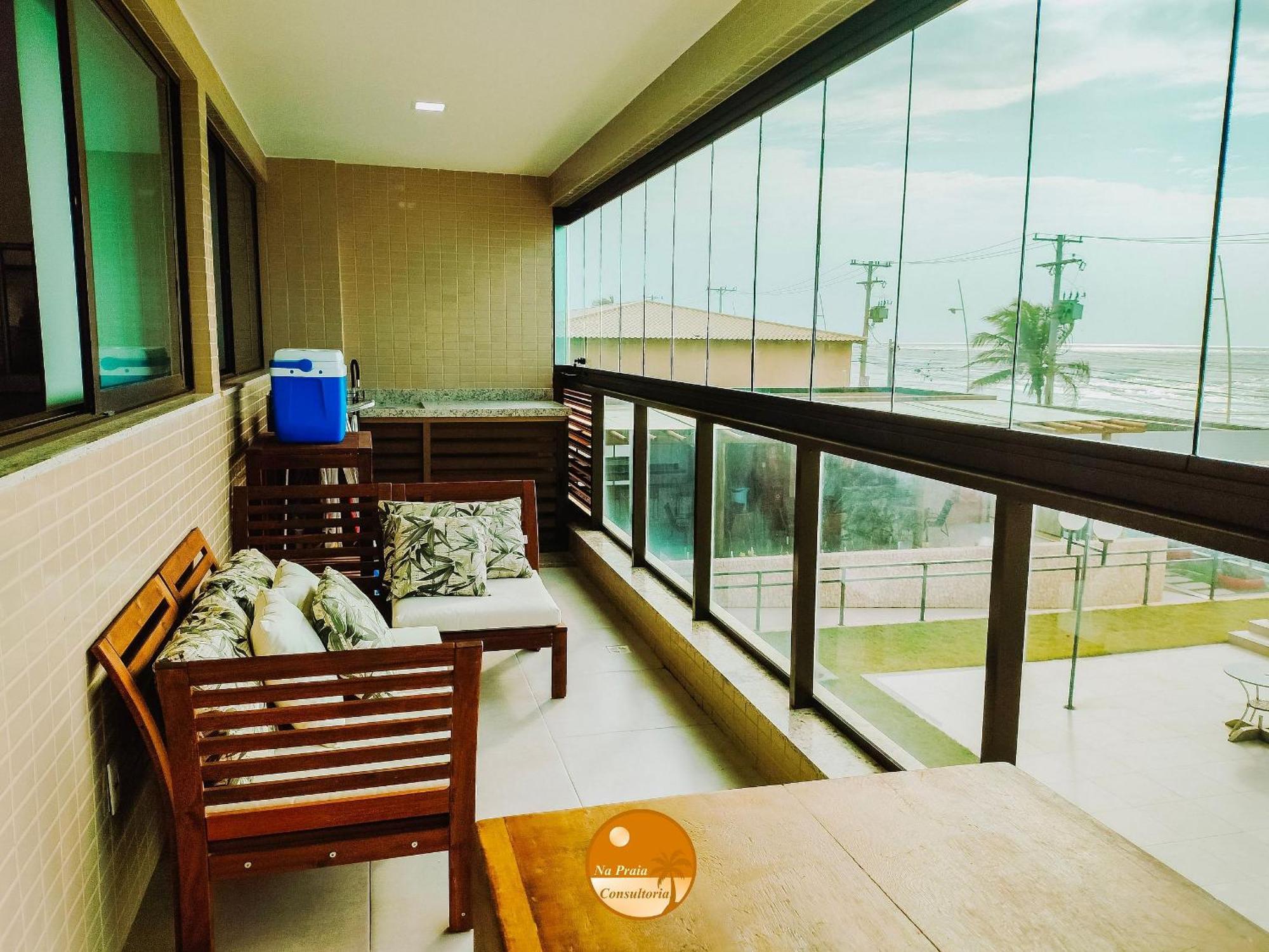 Pe Na Areia, Piscina Borda Infinita, Vaga De Garagem, Portaria 24 Hs Daire Salvador da Bahia Oda fotoğraf