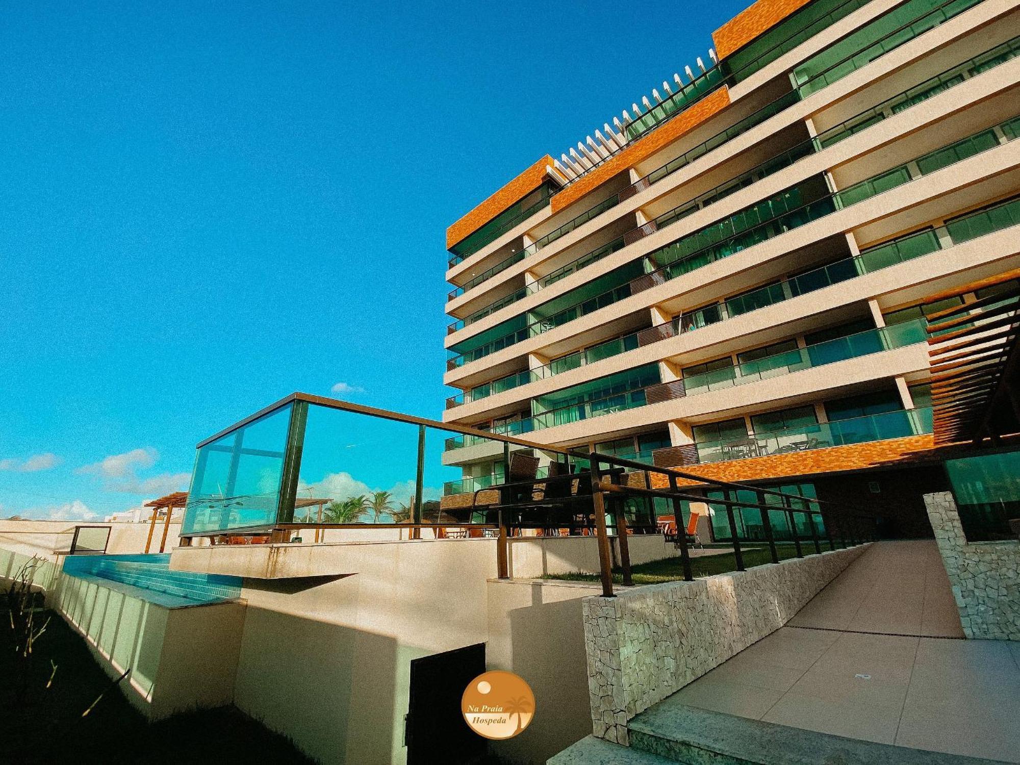 Pe Na Areia, Piscina Borda Infinita, Vaga De Garagem, Portaria 24 Hs Daire Salvador da Bahia Dış mekan fotoğraf