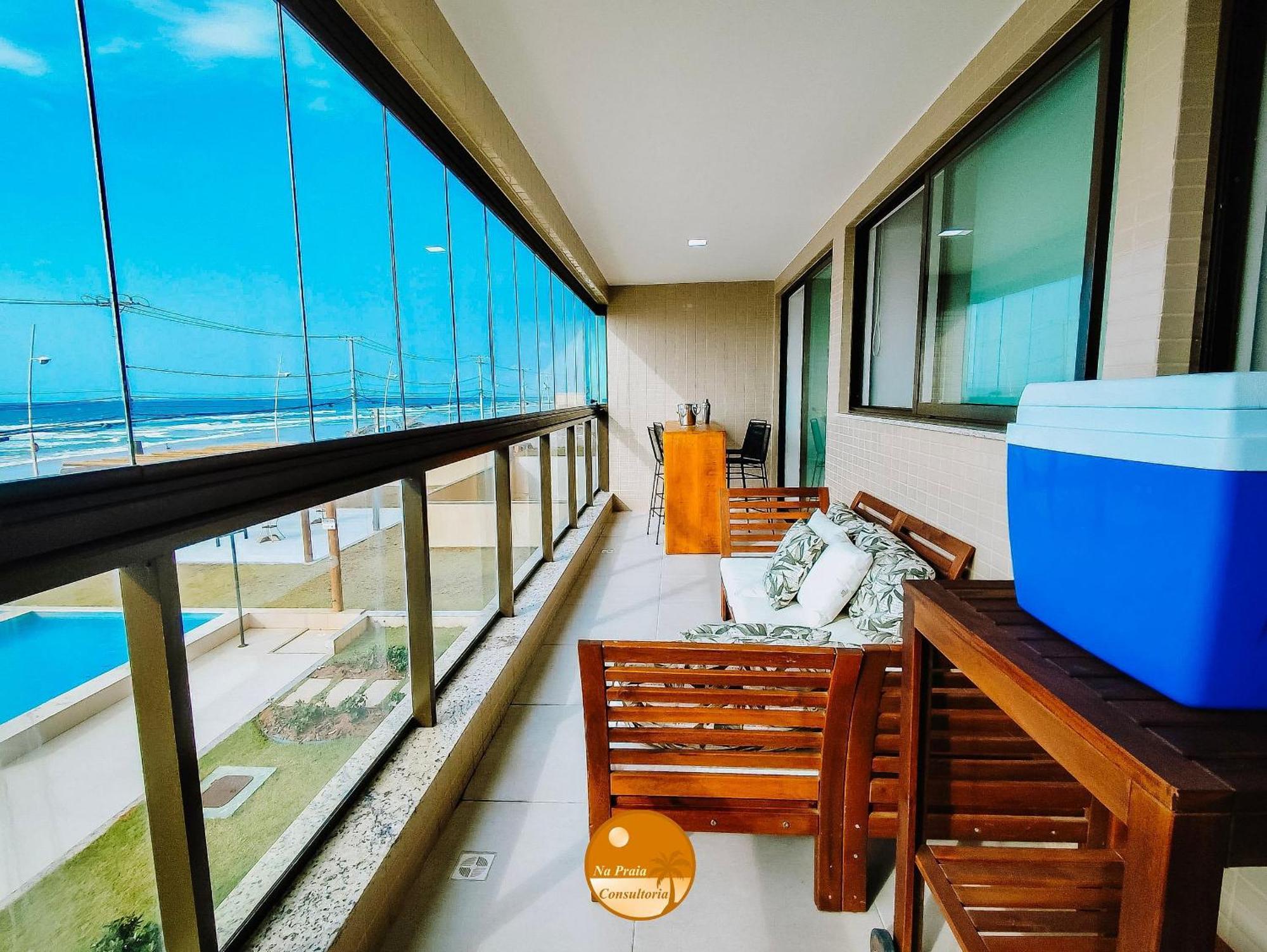 Pe Na Areia, Piscina Borda Infinita, Vaga De Garagem, Portaria 24 Hs Daire Salvador da Bahia Oda fotoğraf