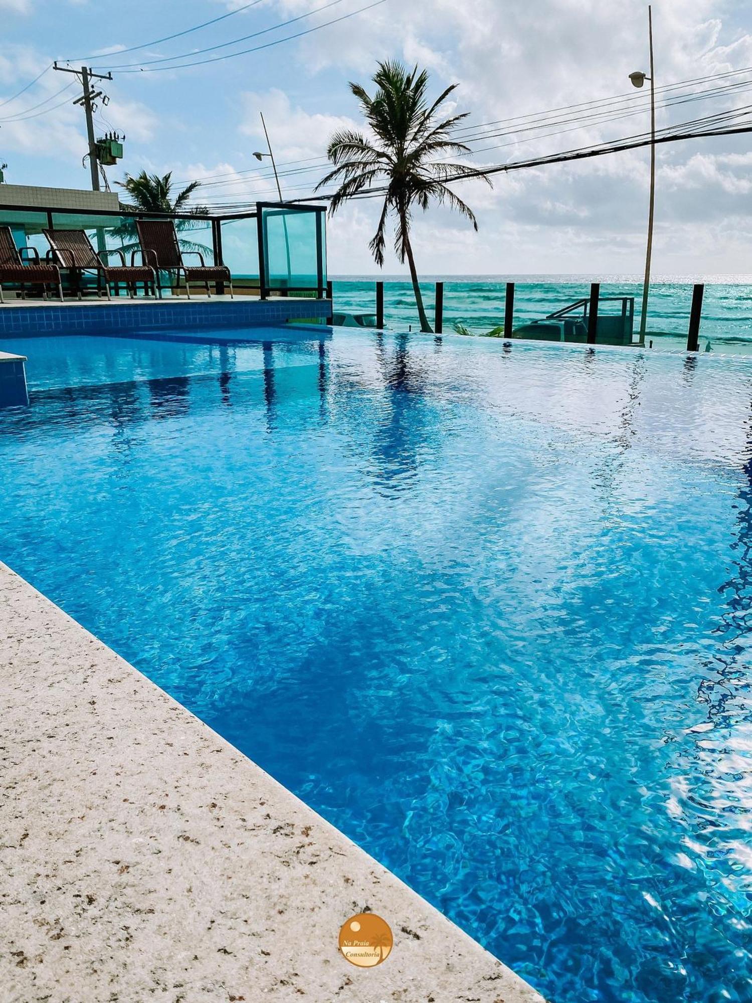 Pe Na Areia, Piscina Borda Infinita, Vaga De Garagem, Portaria 24 Hs Daire Salvador da Bahia Dış mekan fotoğraf